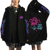 Arcane Jinx Graffiti Zipper Hoodie