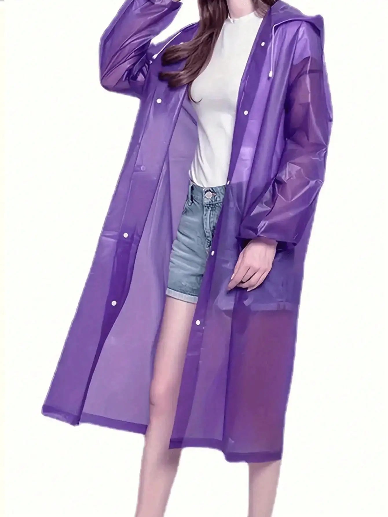 EVA Unisex Hooded Raincoat – Waterproof & Lightweight