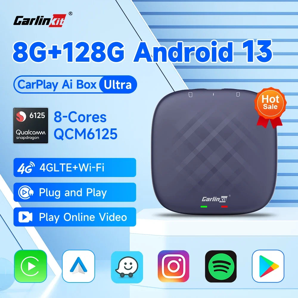 Carlinkit Android 13 Wireless CarPlay & Android Auto AI Box