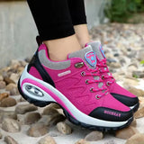SALUDAS women casual sneakers Non-slip thick-soled height-enhancing casual running shoes light walking sheos