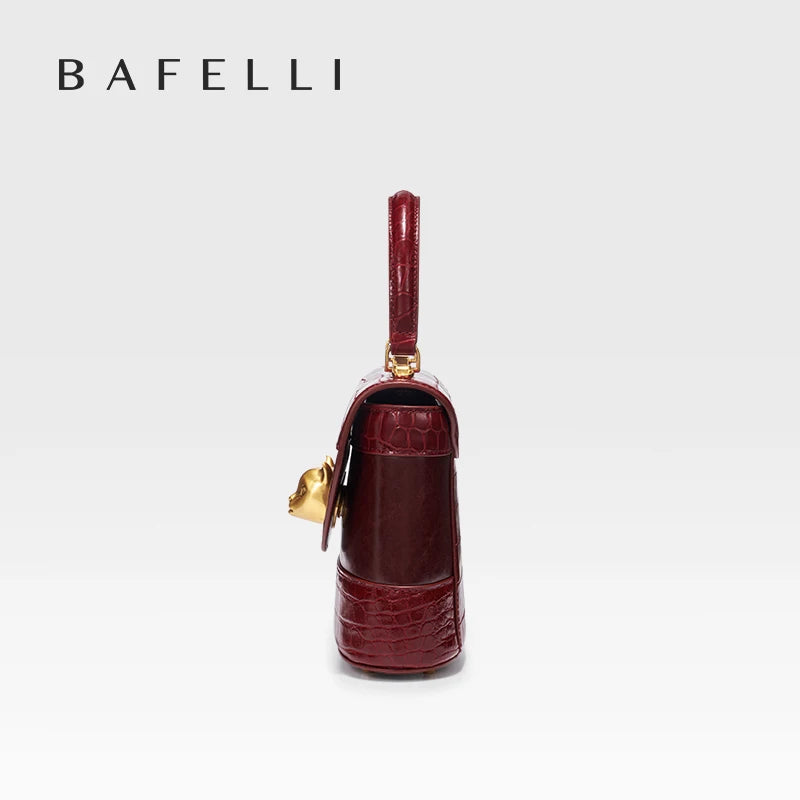 BAFELLI HANDBAG 2026 WOMEN'S NEW LEATHER PURSE EVENING DESIGNER BUCKET CAT LUXURY BRAND FASHION BUSINESS CASUAL BAGS