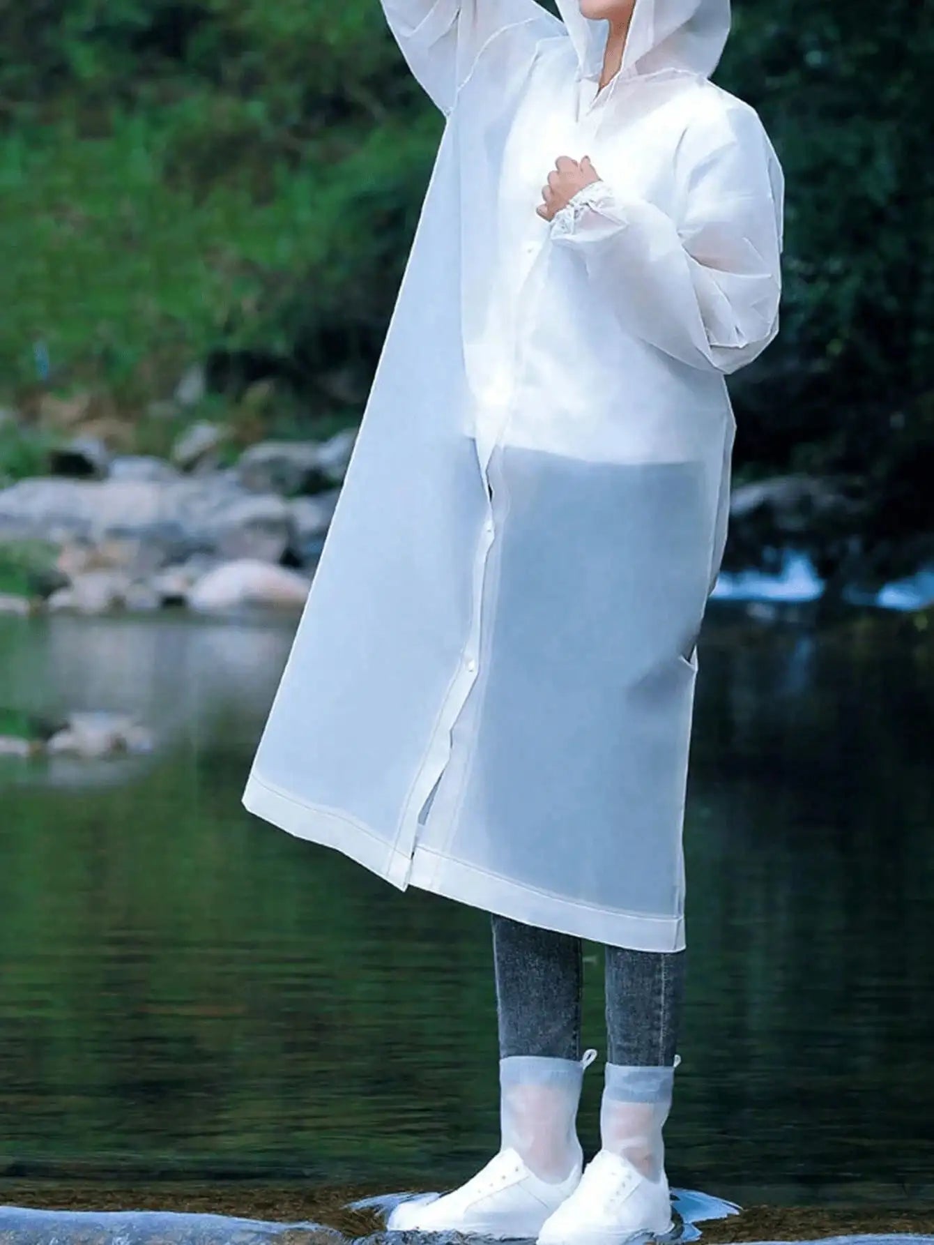 EVA Unisex Hooded Raincoat – Waterproof & Lightweight
