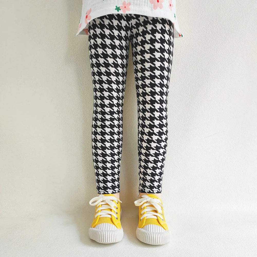 Girls' Floral Cartoon Fashion Leggings