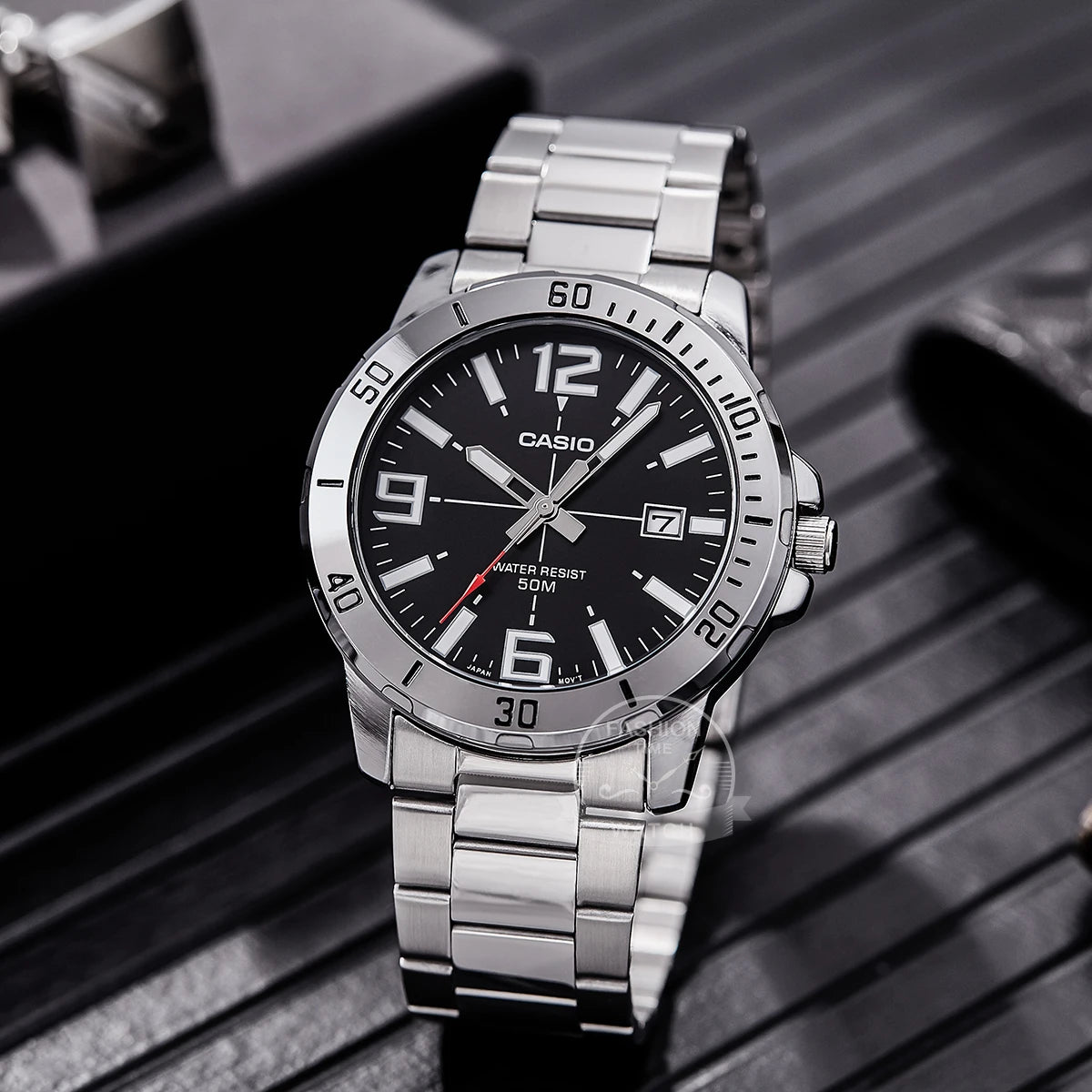 Casio MTP-VD01D Men's Stainless Steel Business Watch