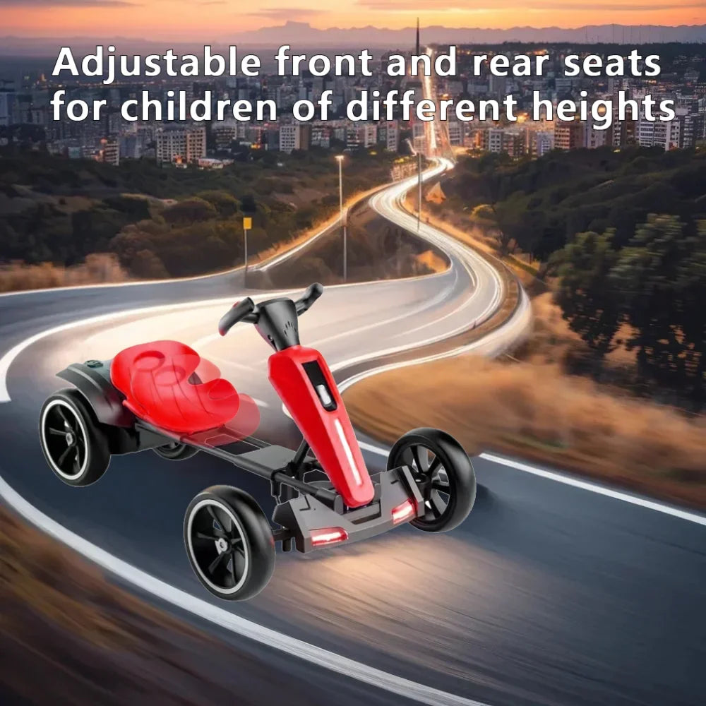 12V Kids Electric Go-Kart | Foldable, 4-Wheel Ride-On Toy