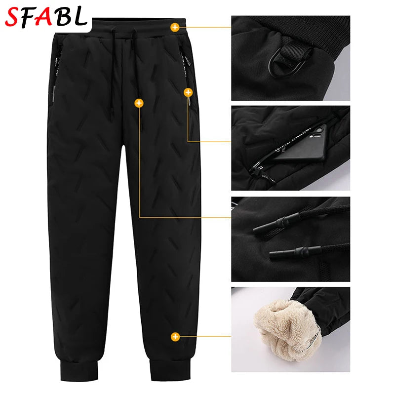 Men's Fleece-Lined Winter Joggers