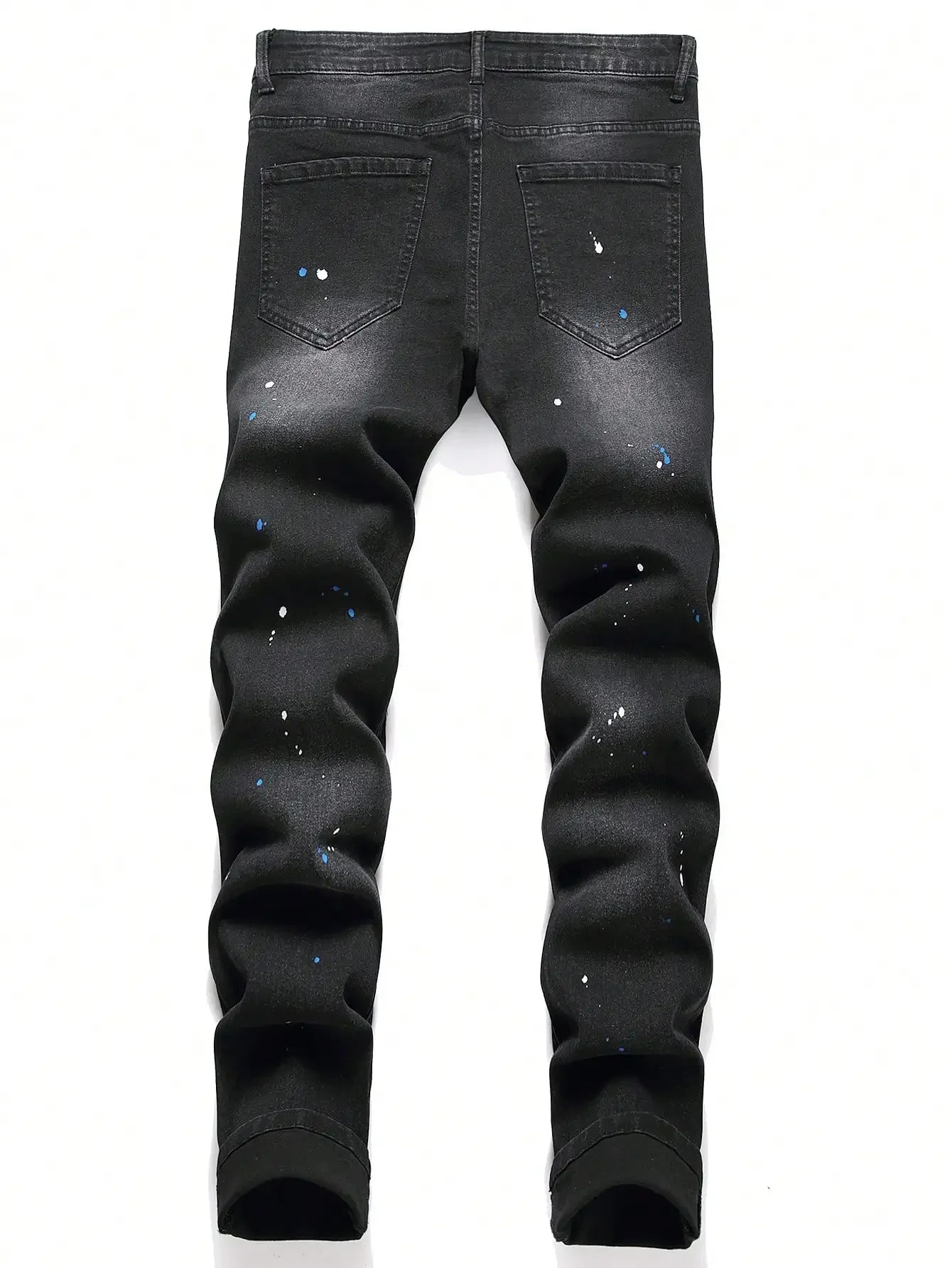 Men's Y2K Slim Fit Stretch Denim Jeans | Hip Hop Style