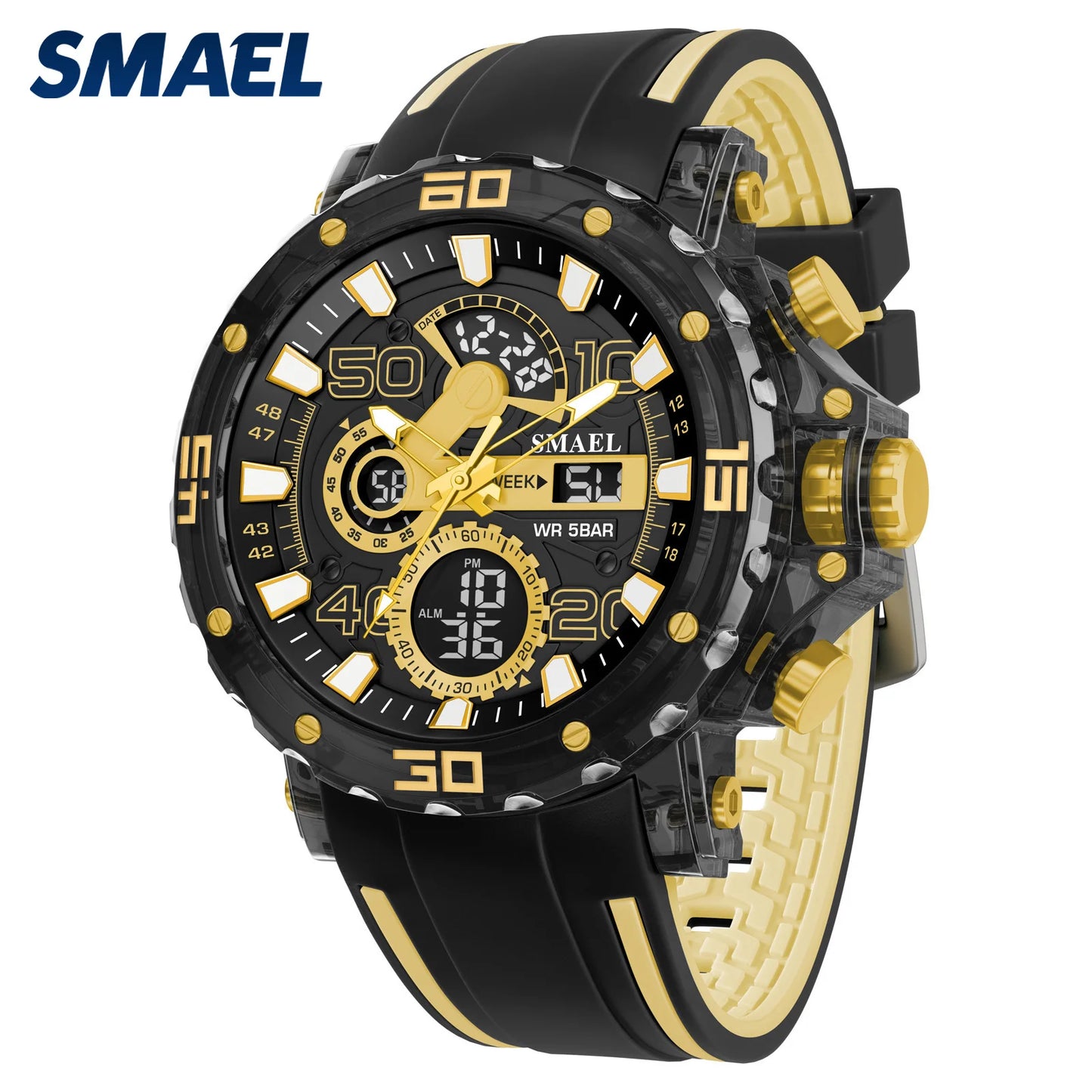 SMAEL 8136 Men's Sport Watch – 50M Water Resistant