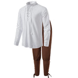 Men's Medieval Costume Set in Cotton Linen