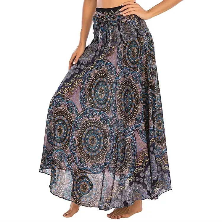 Boho Maxi Skirt – Flowy Ankle-Length Summer Skirt for Women