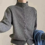 Women's Stand Collar Knit Cardigan