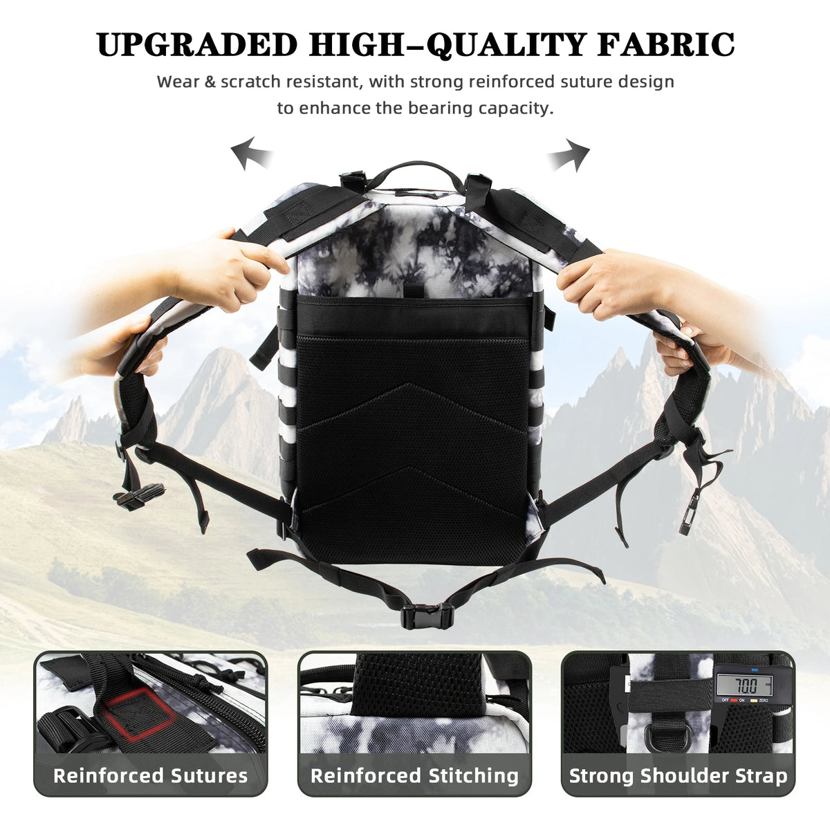 50L/32L Luggage Backpack Fashion Travel Backpack for Women Men Outdoor Hiking Climbing Backpacks Multifunctional Bag Camping Bag