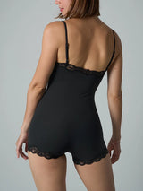 Lace Patchwork Fitness Bodysuit