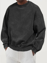 Men’s Washed Cotton Crewneck Sweatshirt