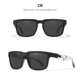 KDEAM All Black Men's Sunglasses Polarized And UV400 Protection Lens Driving Fishing Glasses Mirror With Complete Package