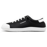 HOBIBEAR Unisex Barefoot Wide Toe Shoes Women Men Artificial Leather Minimalist Sneakers Adjustable Slip On Walking Shoes