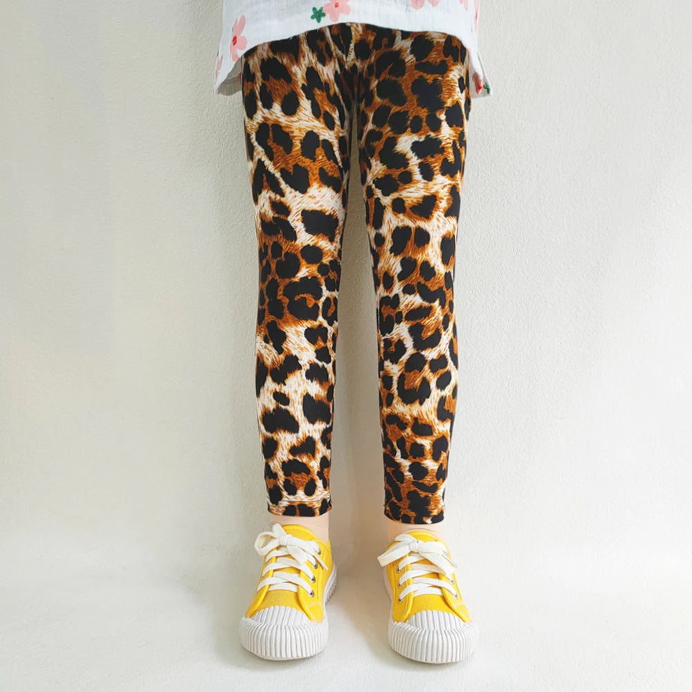 Girls' Floral Cartoon Fashion Leggings