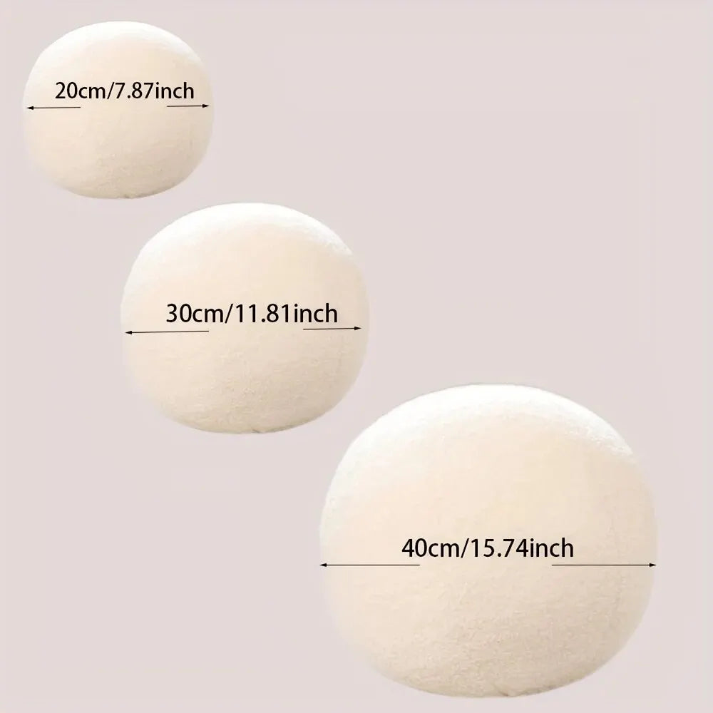Nordic Spherical Throw Pillow – Soft Cotton Cushion