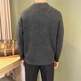 Men's Knit Polo Sweater – Long Sleeve Pullover