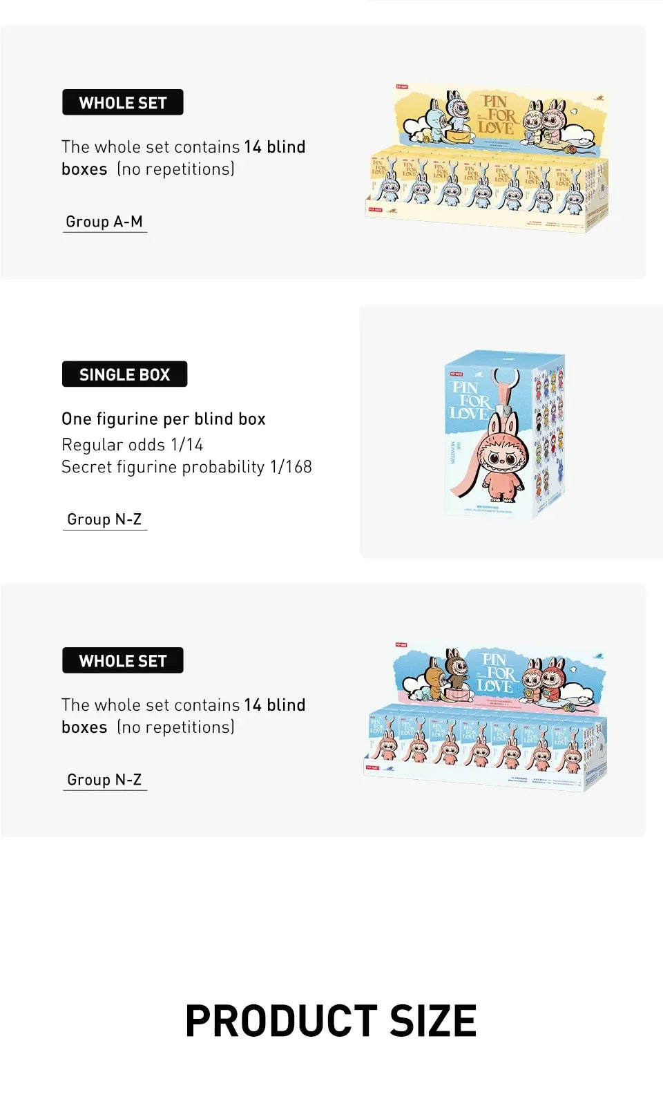 POP MART LABUBU THE MONSTERS PIN FOR LOVE Series Vinyl Plush Pendant Blind Box Toys Kawaii Anime Action Figure Surprise Mystery