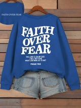 Faith Over Fear Fleece Hoodie
