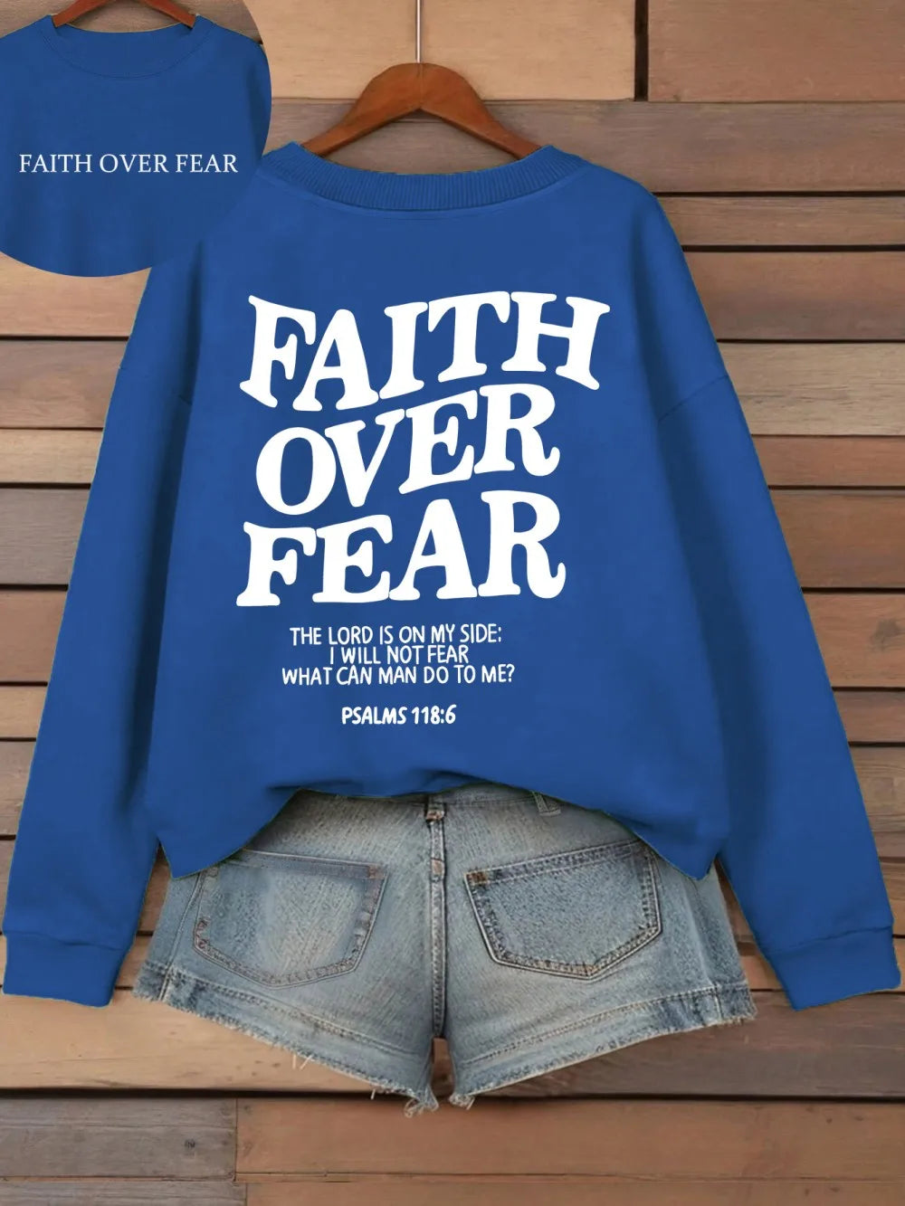 Faith Over Fear Fleece Hoodie