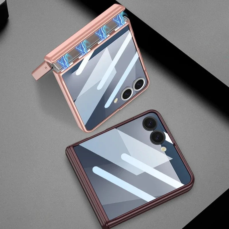 Samsung Galaxy Z Flip Magnetic Case with Hinge Protection