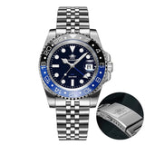 ADDIESDIVE AD2050 Men GMT Watch Swiss Ronda 515-24 BGW9 Super Luminous 20Bar Waterproof Reloj 316L Stainless Steel Quartz Watch