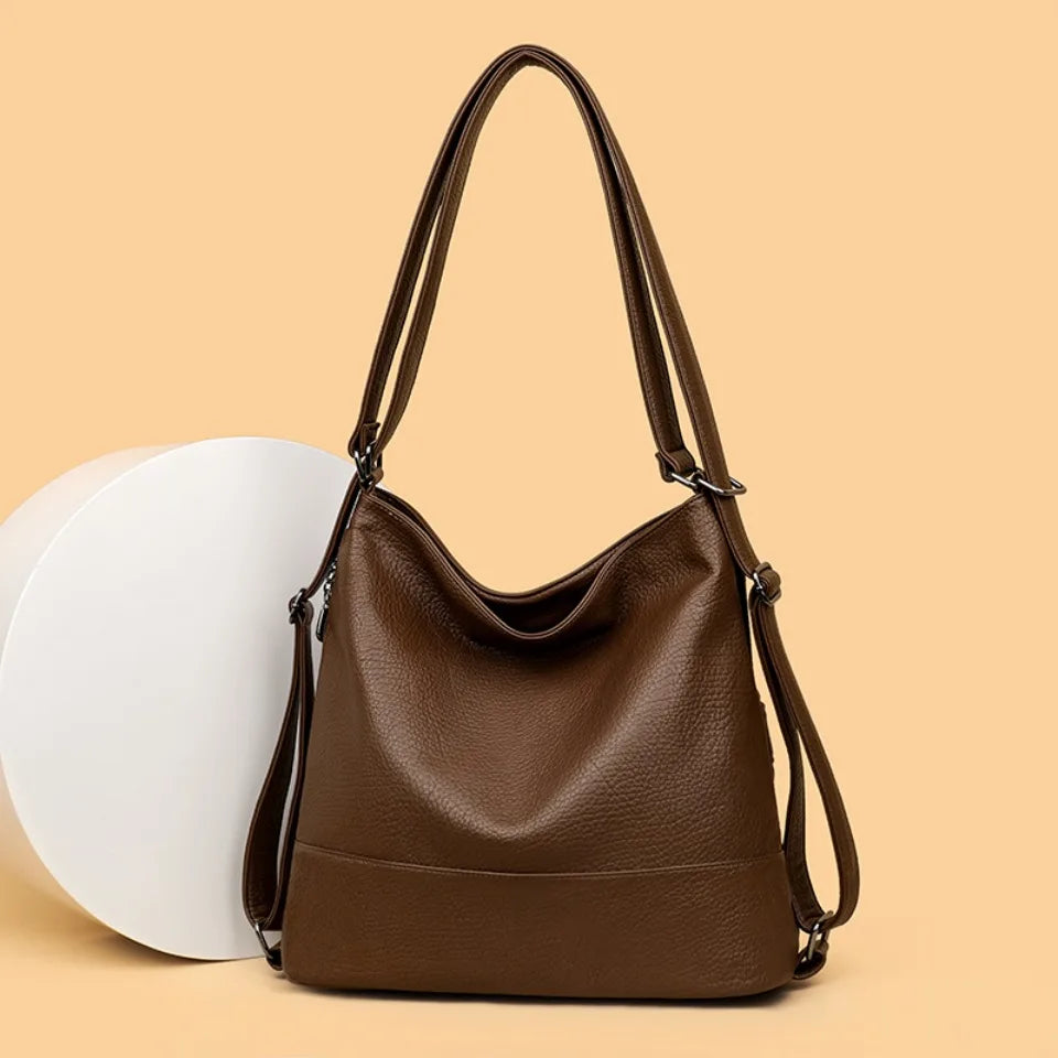 Top Quality Leather Backpack Women Bagpack Female Large Capacityf or Commute Travel School Backpack Shoulder Bags for Women Sac