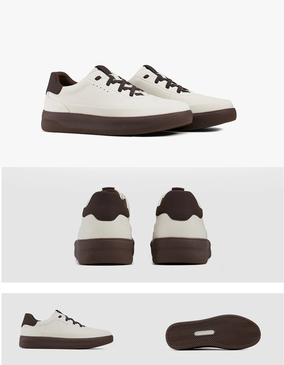 DESAI shoes men's leather shoes men's shoes casual shoes with light soft sole small white shoes men