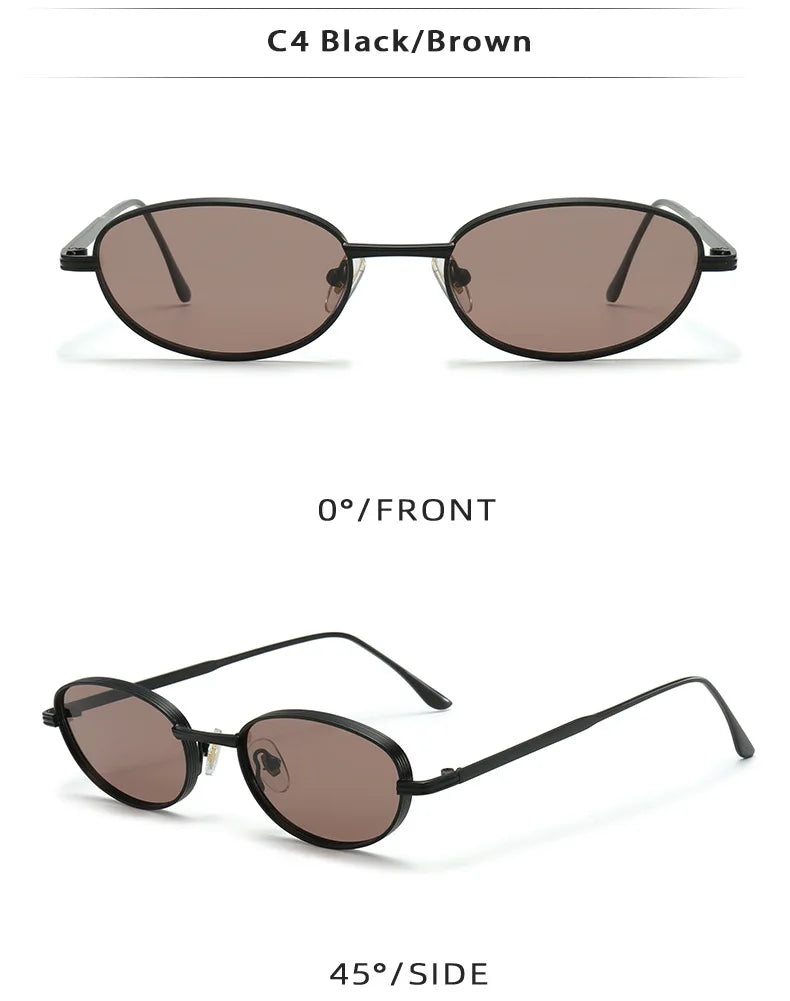 DDDLONG Fashion Small Round Retro Sunglasses Women Classical Vintage Punk Sun Glasses For Men Eyewear Outdoor Shades D609