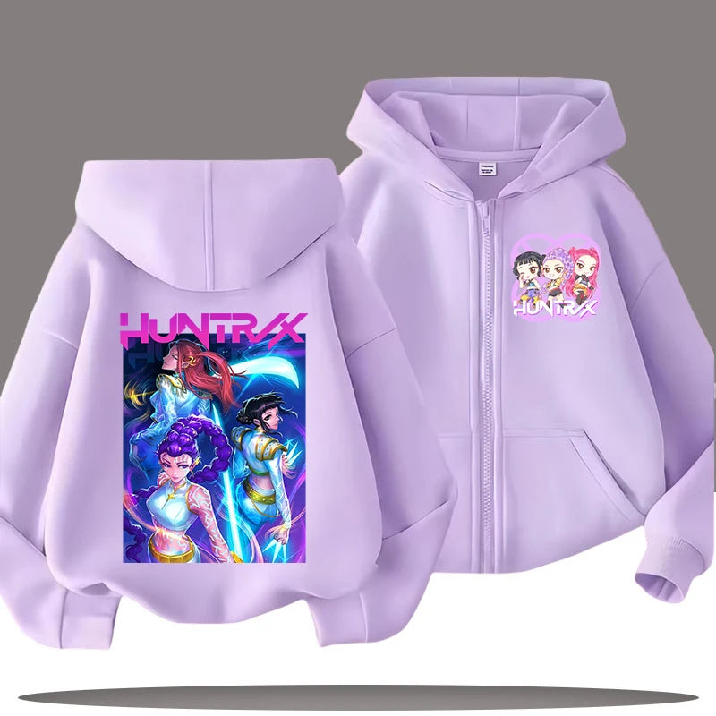 Demon Hunters Kids' Hooded Zip Jacket