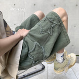 Men’s Vintage Denim Streetwear Shorts