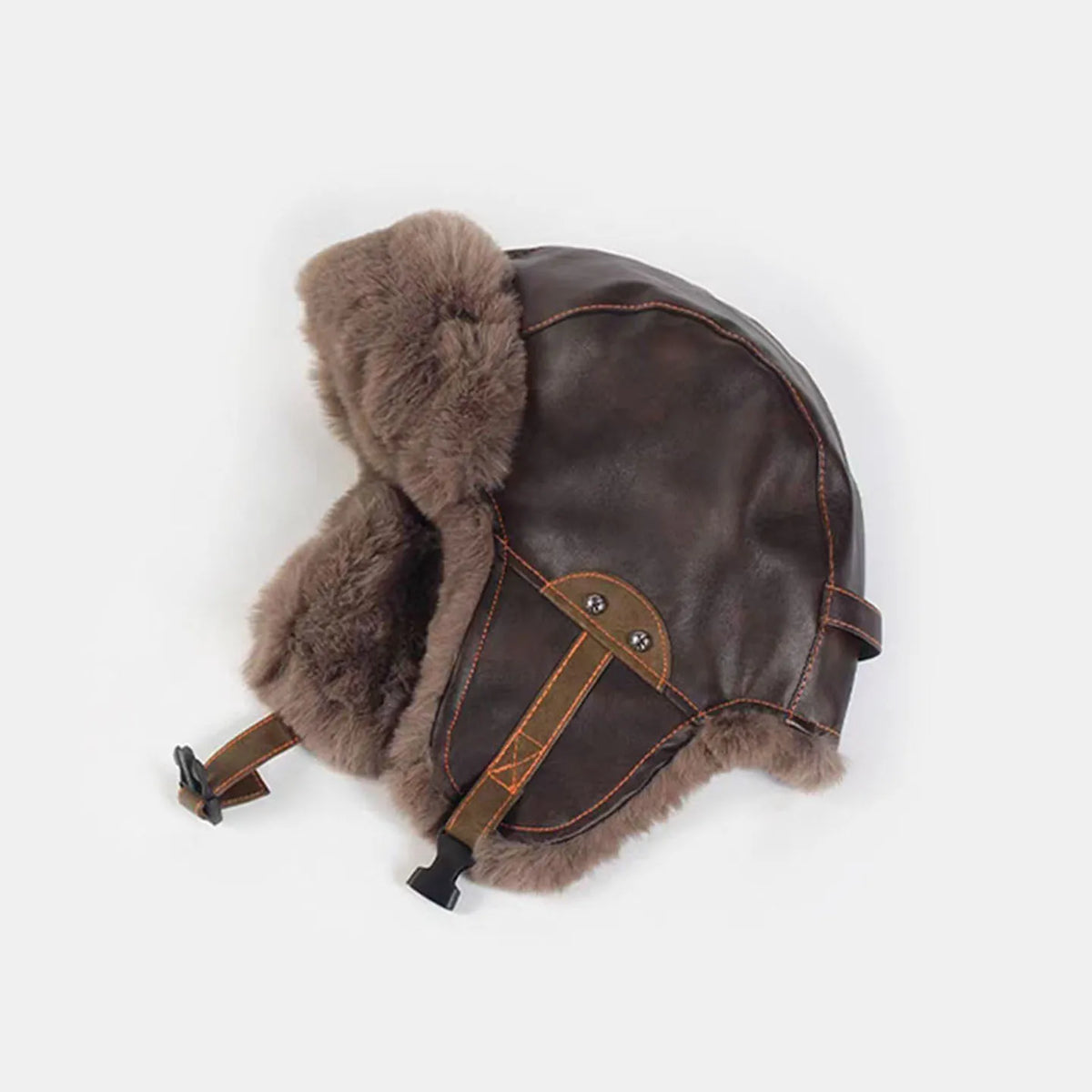 Faux fur Bomber hat men's ski cap winter hat women thickened warm ear protection hats retro pilot hats classic riding hat털모자