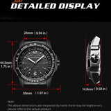 NORTH EDGE Gift Box Watch for Man Solar-powered PHOTON Fashion Quartz Watch Waterproof 50M Sport Silicone Strap Men Watch Reloj