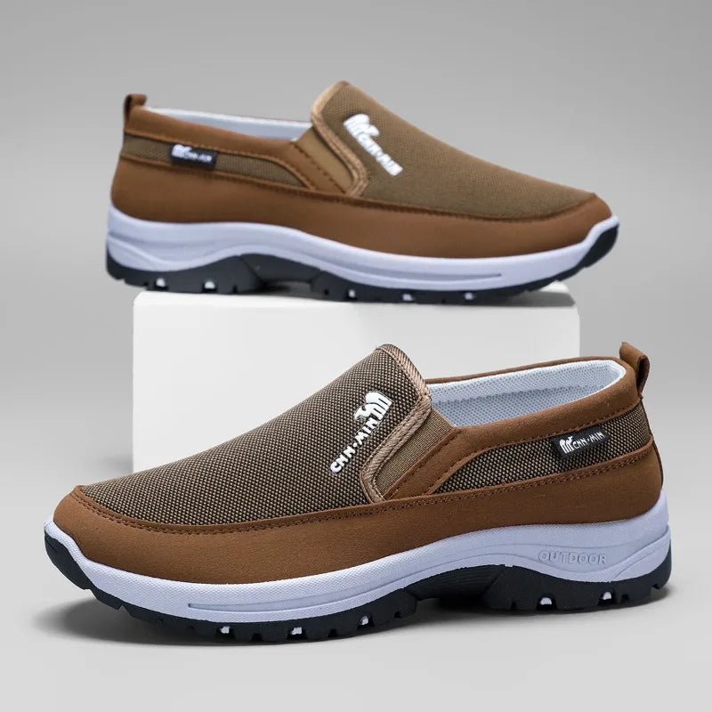 LEDP Men's Canvas Slip-On Loafers — Breathable, Non-Slip, Lightweight