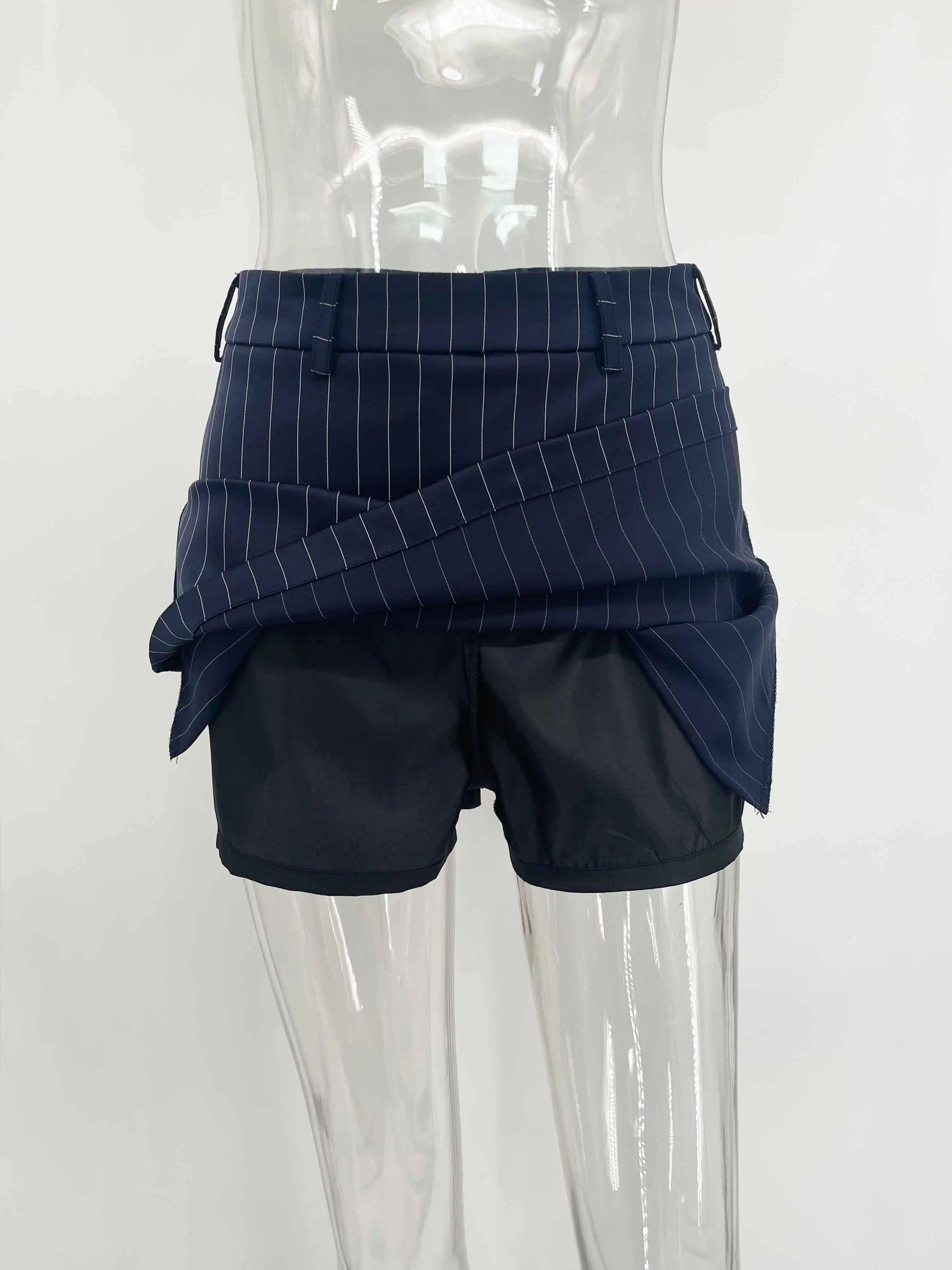 Tossy 3 Piece-Set Female Suit Mini Skirt Elegant Striped Commute Patchwork Fashion Luxury V-Neck Party Looks For Women Suit Sets