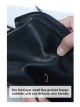 Women's Real Leather Crossbody Bags Luxury Designer Soft Black Shoulder Bag Cowhide Small Size Versatile Fashion Purses