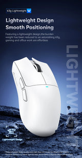 ATTACK SHARK X11 Intelligent Low Power Mouse Wireless 1000Hz PAW3311 Sensor 22000DPI and HUANO 20M Switches for Gaming Mouse