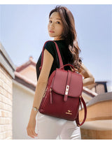 Luxury Vintage Leather Backpack