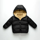 Kids’ Plush Cartoon Hooded Jacket