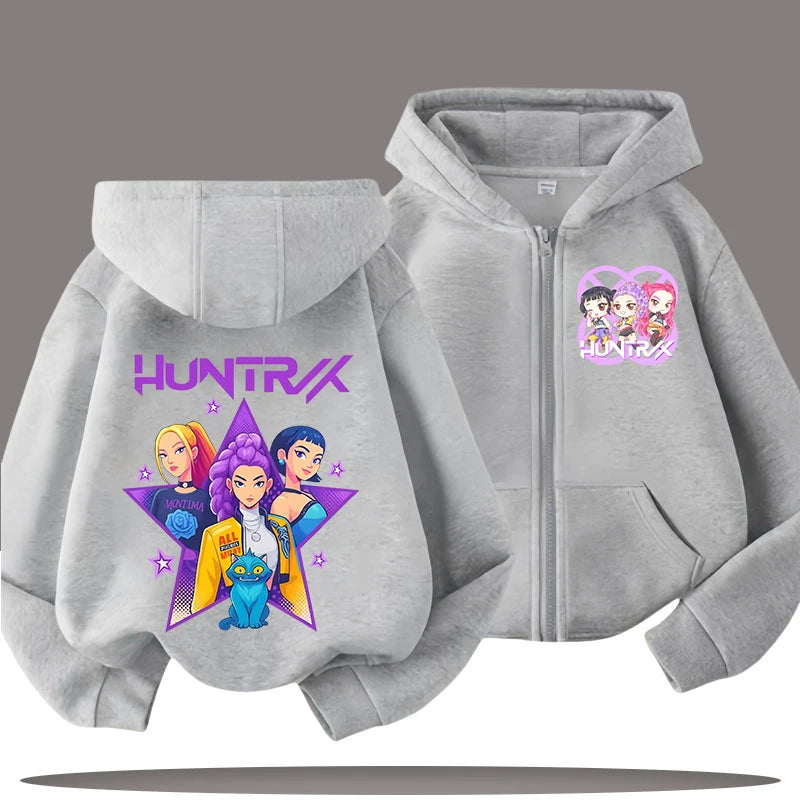 Demon Hunters Kids' Hooded Zip Jacket