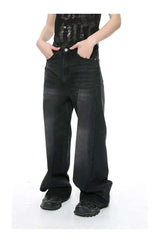 Men’s Vintage Gradient Wide-Leg Jeans