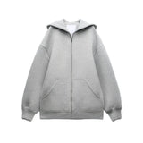 Women’s Relaxed Fit Hooded Zip Sweatshirt