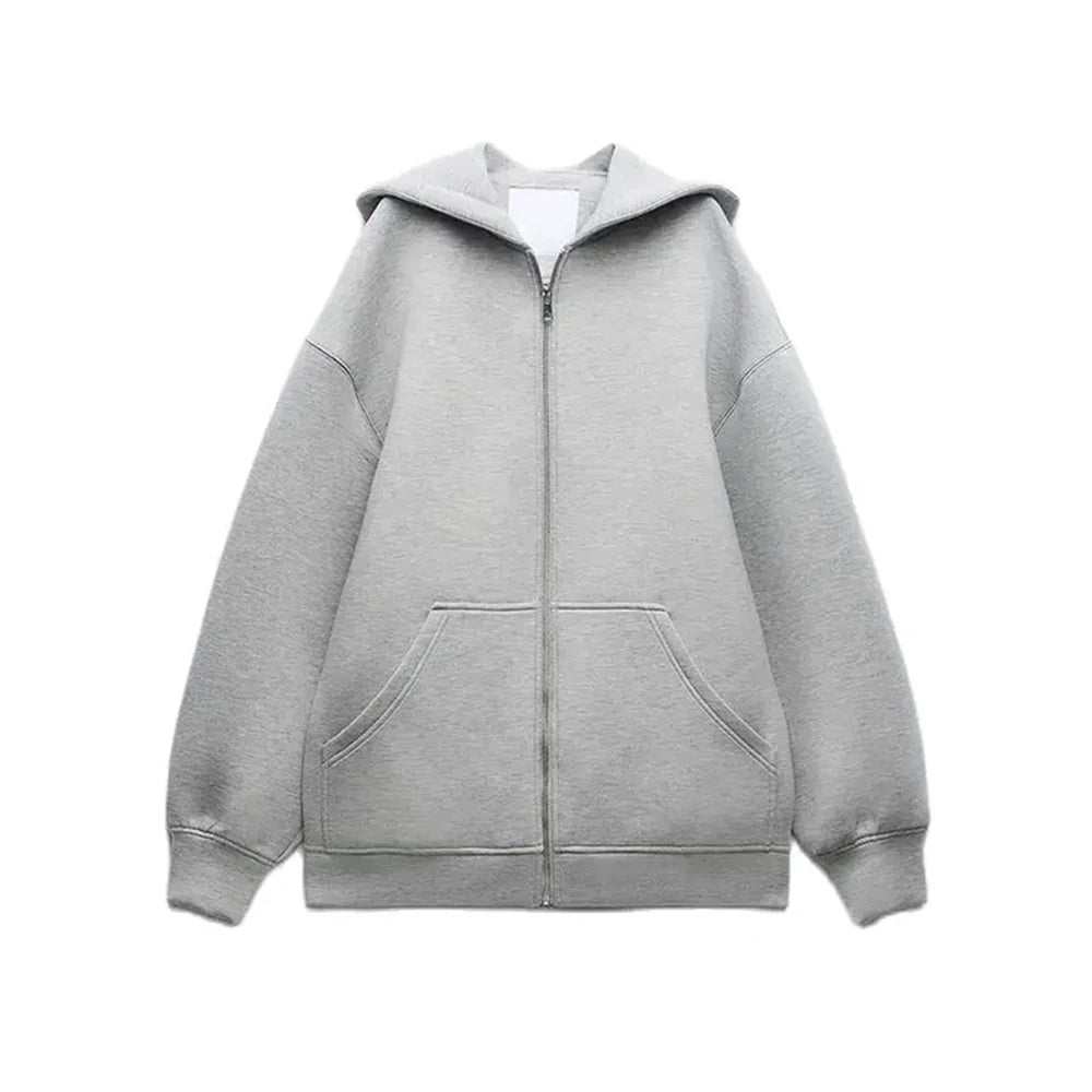 Women’s Relaxed Fit Hooded Zip Sweatshirt