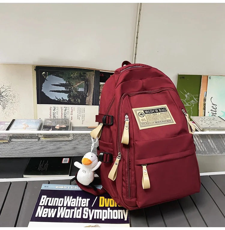 Fashion Big Student School Backpack Rucksack Girls Boys School Bag High Capacity Women Backpack Female Leisure Travel Mochila