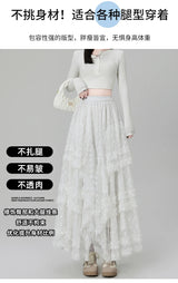 Gothic Lace Trumpet Skirt – Fairycore & Punk Streetwear