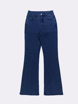 Women's Y2K Wide-Leg Bootcut Jeans – High Waist