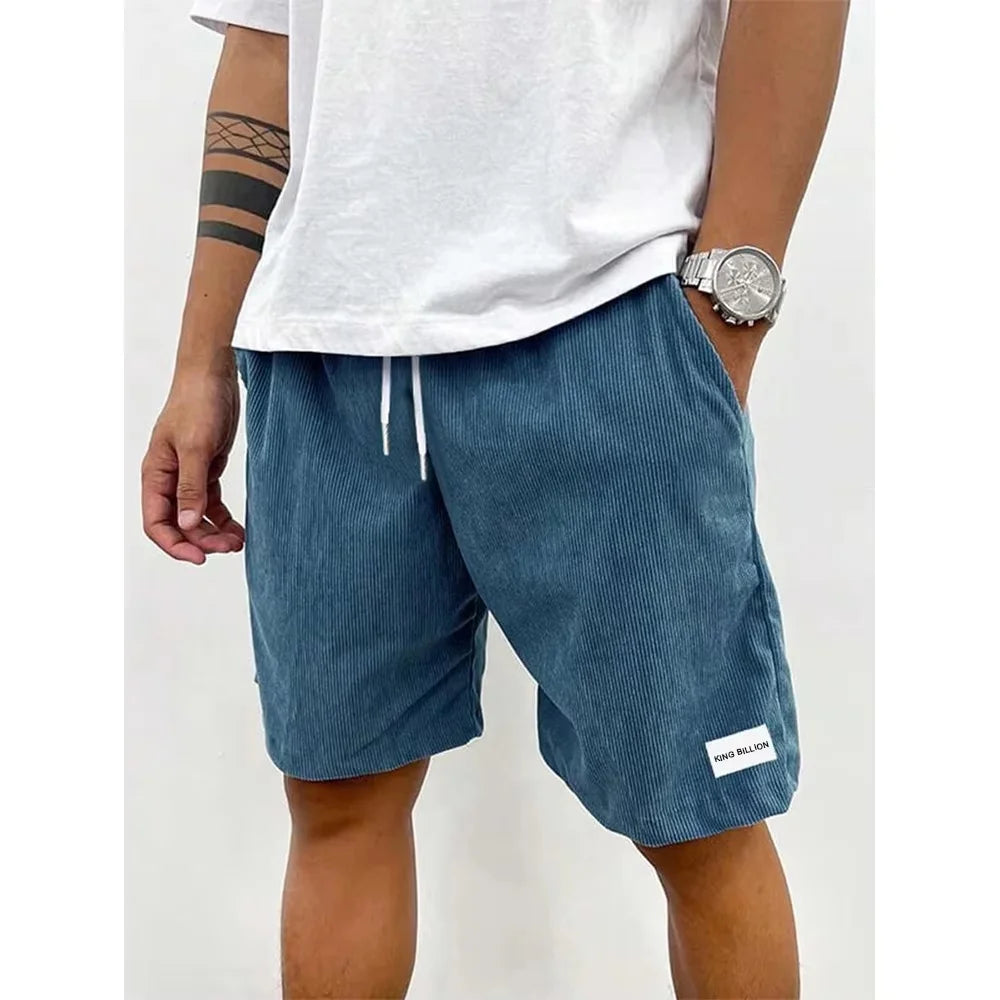 Men’s Retro Summer Shorts with Drawstring Waist