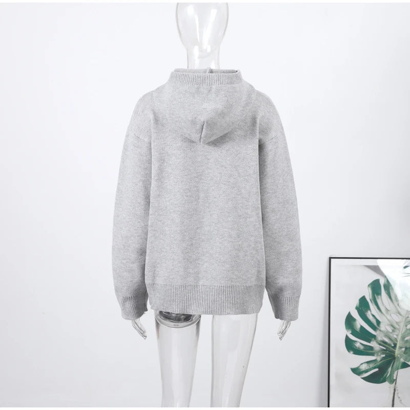 Women's Relaxed Hooded Pullover Sweater